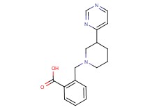 2-[(3-pyrimidin-4-ylpiperidin-1-yl)methyl]benzoic acid
