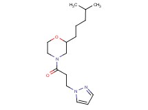 2-(4-methylpentyl)-4-[3-(1H-pyrazol-1-yl)propanoyl]morpholine