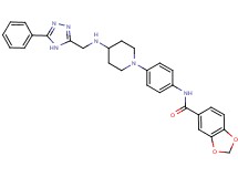 N-[4-(4-{[(5-phenyl-4H-1,2,4-triazol-3-yl)methyl]amino}-1-piperidinyl)phenyl]-1,3-benzodioxole-5-carboxamide
