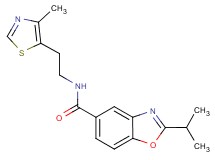 2-isopropyl-N-[2-(4-methyl-1,3-thiazol-5-yl)ethyl]-1,3-benzoxazole-5-carboxamide