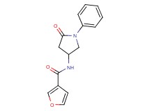 N-(5-oxo-1-phenyl-3-pyrrolidinyl)-3-furamide