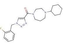 1-cyclohexyl-4-{[1-(2-fluorobenzyl)-1H-1,2,3-triazol-4-yl]carbonyl}-1,4-diazepane