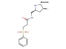 N-{[(2S,4S)-4-fluoro-2-pyrrolidinyl]methyl}-3-(phenylsulfonyl)propanamide hydrochloride