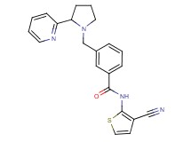 N-(3-cyano-2-thienyl)-3-[(2-pyridin-2-ylpyrrolidin-1-yl)methyl]benzamide