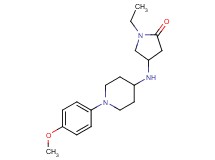 1-ethyl-4-{[1-(4-methoxyphenyl)piperidin-4-yl]amino}pyrrolidin-2-one