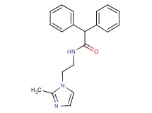 N-[2-(2-methyl-1H-imidazol-1-yl)ethyl]-2,2-diphenylacetamide trifluoroacetate