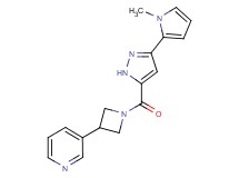 3-(1-{[3-(1-methyl-1H-pyrrol-2-yl)-1H-pyrazol-5-yl]carbonyl}-3-azetidinyl)pyridine