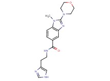 N-[2-(1H-imidazol-4-yl)ethyl]-1-methyl-2-(4-morpholinyl)-1H-benzimidazole-5-carboxamide