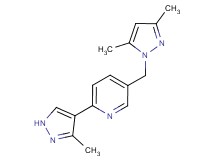 5-[(3,5-dimethyl-1H-pyrazol-1-yl)methyl]-2-(3-methyl-1H-pyrazol-4-yl)pyridine