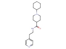 1-cyclohexyl-N-[2-(4-pyridinyl)ethyl]-4-piperidinecarboxamide