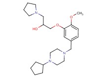 1-{5-[(4-cyclopentyl-1-piperazinyl)methyl]-2-methoxyphenoxy}-3-(1-pyrrolidinyl)-2-propanol