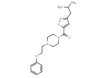 1-[(3-isobutyl-5-isoxazolyl)carbonyl]-4-(2-phenoxyethyl)piperazine