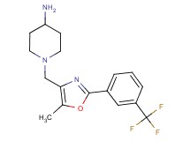 1-({5-methyl-2-[3-(trifluoromethyl)phenyl]-1,3-oxazol-4-yl}methyl)-4-piperidinamine dihydrochloride