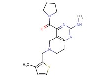 N-methyl-6-[(3-methyl-2-thienyl)methyl]-4-(1-pyrrolidinylcarbonyl)-5,6,7,8-tetrahydropyrido[4,3-d]pyrimidin-2-amine