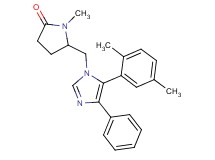 5-{[5-(2,5-dimethylphenyl)-4-phenyl-1H-imidazol-1-yl]methyl}-1-methylpyrrolidin-2-one