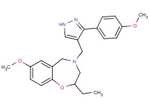 2-ethyl-7-methoxy-4-{[3-(4-methoxyphenyl)-1H-pyrazol-4-yl]methyl}-2,3,4,5-tetrahydro-1,4-benzoxazepine