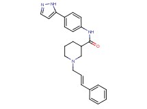 1-[(2E)-3-phenyl-2-propen-1-yl]-N-[4-(1H-pyrazol-5-yl)phenyl]-3-piperidinecarboxamide