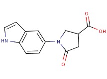 1-(1H-indol-5-yl)-5-oxopyrrolidine-3-carboxylic acid