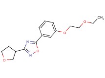 5-[3-(2-ethoxyethoxy)phenyl]-3-(tetrahydrofuran-3-yl)-1,2,4-oxadiazole