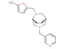 (1S*,5R*)-6-[(5-methyl-2-furyl)methyl]-3-(3-pyridinylmethyl)-3,6-diazabicyclo[3.2.2]nonane