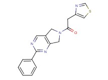2-phenyl-6-(1,3-thiazol-4-ylacetyl)-6,7-dihydro-5H-pyrrolo[3,4-d]pyrimidine