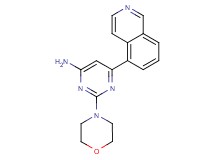 6-isoquinolin-5-yl-2-morpholin-4-ylpyrimidin-4-amine