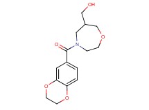 [4-(2,3-dihydro-1,4-benzodioxin-6-ylcarbonyl)-1,4-oxazepan-6-yl]methanol