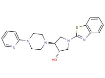 (3S*,4S*)-1-(1,3-benzothiazol-2-yl)-4-[4-(2-pyridinyl)-1-piperazinyl]-3-pyrrolidinol