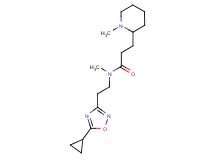 N-[2-(5-cyclopropyl-1,2,4-oxadiazol-3-yl)ethyl]-N-methyl-3-(1-methyl-2-piperidinyl)propanamide