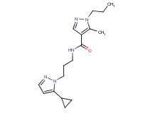 N-[3-(5-cyclopropyl-1H-pyrazol-1-yl)propyl]-5-methyl-1-propyl-1H-pyrazole-4-carboxamide