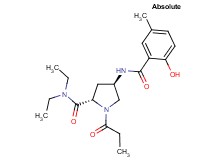 (4R)-N,N-diethyl-4-[(2-hydroxy-5-methylbenzoyl)amino]-1-propionyl-L-prolinamide