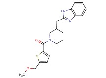 2-[(1-{[5-(methoxymethyl)-2-thienyl]carbonyl}-3-piperidinyl)methyl]-1H-benzimidazole