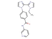 4-(1'-ethyl-1H,1'H-2,2'-biimidazol-1-yl)-N-pyridin-3-ylbenzamide