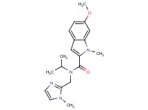 N-isopropyl-6-methoxy-1-methyl-N-[(1-methyl-1H-imidazol-2-yl)methyl]-1H-indole-2-carboxamide