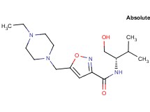 5-[(4-ethylpiperazin-1-yl)methyl]-N-[(1S)-1-(hydroxymethyl)-2-methylpropyl]isoxazole-3-carboxamide