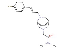 2-{(1S*,5R*)-6-[(2E)-3-(4-fluorophenyl)-2-propen-1-yl]-3,6-diazabicyclo[3.2.2]non-3-yl}-N,N-dimethylacetamide