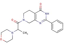 7-(2-morpholin-4-ylpropanoyl)-2-phenyl-5,6,7,8-tetrahydropyrido[3,4-d]pyrimidin-4(3H)-one