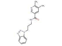 N-[3-(1H-1,2,3-benzotriazol-1-yl)propyl]-5,6-dimethylnicotinamide