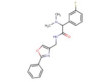 2-(dimethylamino)-2-(3-fluorophenyl)-N-[(2-phenyl-1,3-oxazol-4-yl)methyl]acetamide