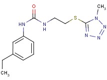 N-(3-ethylphenyl)-N'-{2-[(1-methyl-1H-tetrazol-5-yl)thio]ethyl}urea