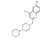 6-methyl-2-{[4-(tetrahydro-2H-thiopyran-4-yl)piperazin-1-yl]methyl}quinolin-4-ol