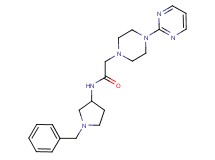 N-(1-benzyl-3-pyrrolidinyl)-2-[4-(2-pyrimidinyl)-1-piperazinyl]acetamide
