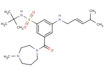N-(tert-butyl)-3-[(4-methyl-1,4-diazepan-1-yl)carbonyl]-5-{[(2E)-4-methyl-2-penten-1-yl]amino}benzenesulfonamide