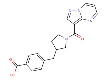 4-{[1-(pyrazolo[1,5-a]pyrimidin-3-ylcarbonyl)pyrrolidin-3-yl]methyl}benzoic acid
