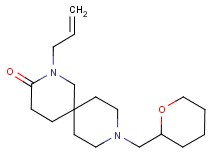 2-allyl-9-(tetrahydro-2H-pyran-2-ylmethyl)-2,9-diazaspiro[5.5]undecan-3-one
