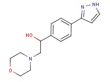 2-(4-morpholinyl)-1-[4-(1H-pyrazol-3-yl)phenyl]ethanol trifluoroacetate (salt)