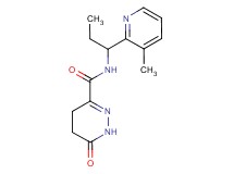 N-[1-(3-methylpyridin-2-yl)propyl]-6-oxo-1,4,5,6-tetrahydropyridazine-3-carboxamide