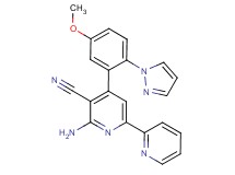 6-amino-4-[5-methoxy-2-(1H-pyrazol-1-yl)phenyl]-2,2'-bipyridine-5-carbonitrile
