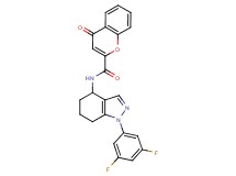 N-[1-(3,5-difluorophenyl)-4,5,6,7-tetrahydro-1H-indazol-4-yl]-4-oxo-4H-chromene-2-carboxamide