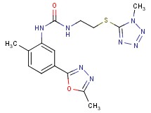 N-[2-methyl-5-(5-methyl-1,3,4-oxadiazol-2-yl)phenyl]-N'-{2-[(1-methyl-1H-tetrazol-5-yl)thio]ethyl}urea